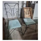Wrought Iron Chairs With Removable Seat Pad