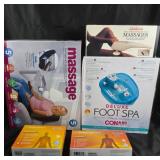 Massage Seat Topper, Sunbeam Massager, Conair Foot