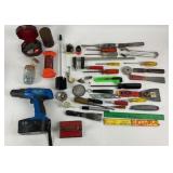 Drill Master Cordless Drill, Garvey Knife, Red Dev