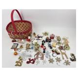 Christmas Ornament Collection Push Pin Angel Egg,