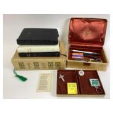 Leather Bibles, Jewelry Case, Metal Cross
