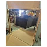 Mirror With Beveled Edge 36 in. X 36 in. - Top