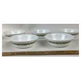 Corning Spring Blossom Green Bowl Set