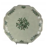 Lenox Holiday China Platter With Holly Design