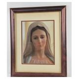 21" x 17" Framed Artwork of Virgin Mary