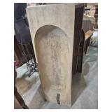 Hand-Carved Primitive Wood Dough Bowl Or Dough