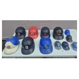 MLB Plastic Batting Helmets 7 Full Size & 5 Mini