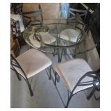 Wrought Iron Table With Removable Glass Top (45