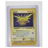 Pokemon vintage holographic Zapdos card
