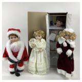 Porcelain Dolls in Holiday, Formal Attire
