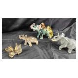 Ceramic Elephant Figurines By Global Art