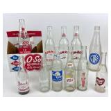 Soda Bottles O-So Beverages, Sun-Rise, Vess +