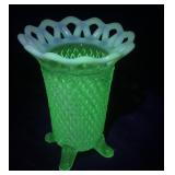IMPERIAL Glass Vase With Diamond Pattern