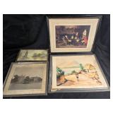 Framed Artwork With Casa De Atitlan, Good Fellowsh