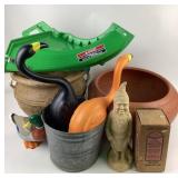Garden Tools, Decor, Flamingos, Planters