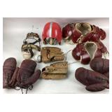 Hutch Shoulder Pads, Helmets, Baseball Gloves, Bal