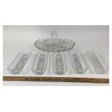 Fostoria Colony Serving Tray With Swirl Handle, Co