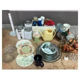 Assorted Dishes, Glassware, Kitchen Items