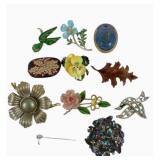 Costume Jewelry Brooches: Trifari Pink rose, Cara