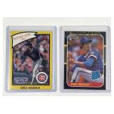 2 Greg Maddux rookie cards