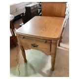 Wood side table