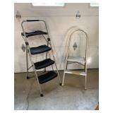 2 folding stepladders: stepright, MD Aluminum