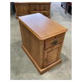Wood side table