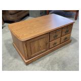Wood Coffee table on casters