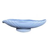 Blue Glass Dish With Swirl Design