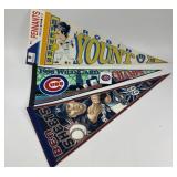 3 Baseball pennants