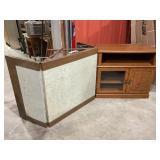 Tv stand, thin metal folding table