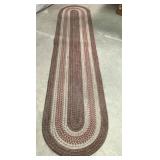 Braided Oval Runner Rug, 22 Inches x 9 Feet