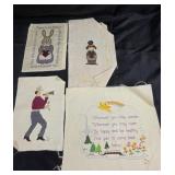 Cross-Stitch Panels With Various Designs