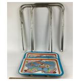 Walt Disney TV Trays With Mickey Mouse Airplane De