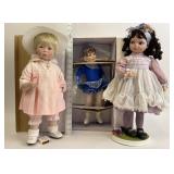 Porcelain Dolls: Shy Violet, Amanda Ice Skater, Pr
