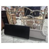 White Metal Headboard 70 in. W x 51 in. H, Padded
