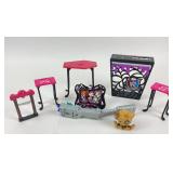 Monster High Doll Furniture, Dog, Hair Flat Iron,