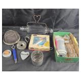 Mirro Cookie Press, Pastry Tools, Glass Rolling Pi