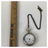 Hampden Watch Co. Pocket Watch With Chain
