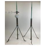 Copper Lightning Rods With Glass Insulator
