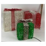 Holiday Time Lighted Crystal Gift Boxes