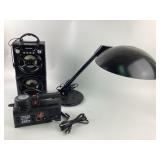 Sylvania Speaker, Desk Lamp, Air Compressor