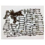 Metal Skeleton, Barrel, And Flat Keys
