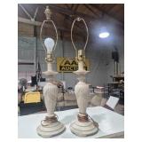 Tables Lamps (2) 26 in. Tall