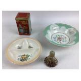 Droste Cocoa Tin, Decorative Plates, Shuttlecock