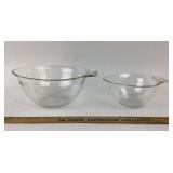 Pyrex Clear Glass Mixing Bowls with Pour Spouts
