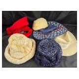 Wool, Faux Fur, Crochet, Fabric, and Straw Hats