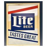 Lite Beer Tastes Great Bar Mirror