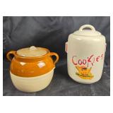 McCoy Cookie Jar, Ceramic Two-Tone Pot