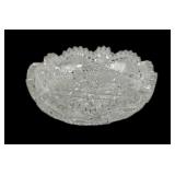 ABP Cut Glass Bowl With Sawtooth Edges